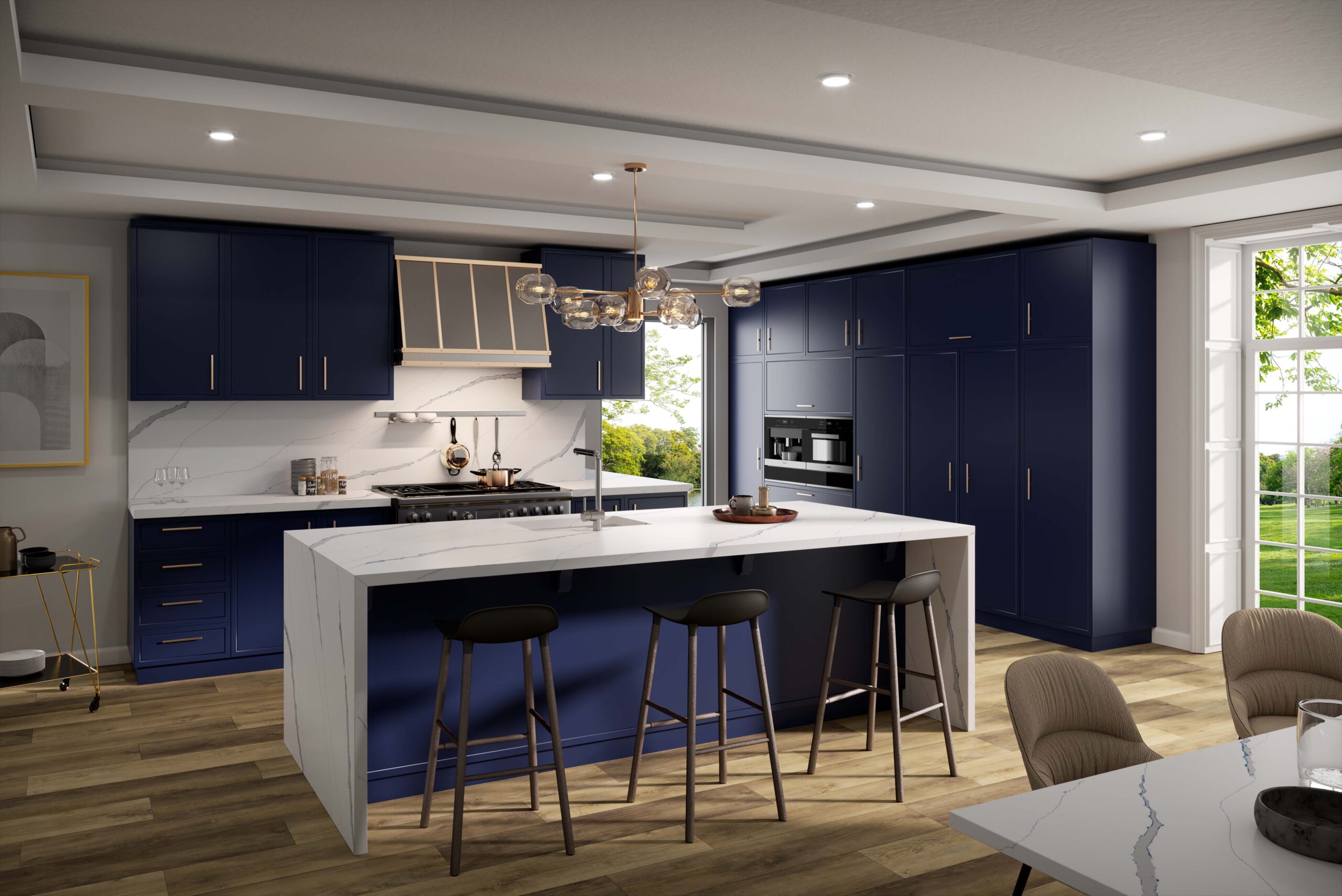 Calacatta Marina kitchen overview